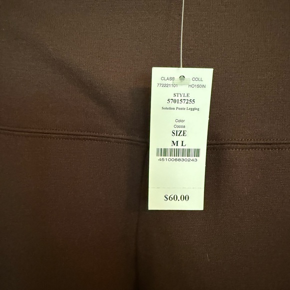 White House Black Market Cocoa Leggings - Picture 3 of 5